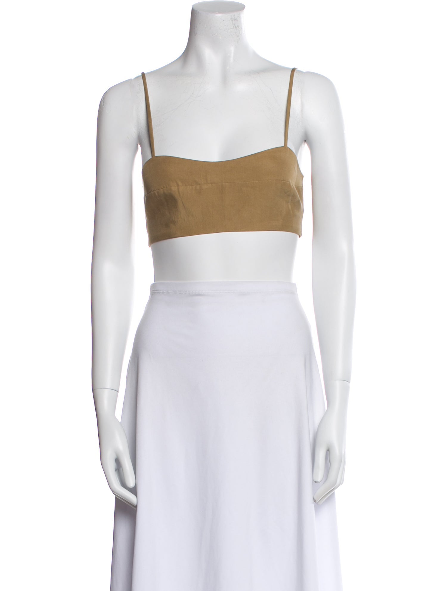 Dissh Square Neckline Sleeveless Crop Top