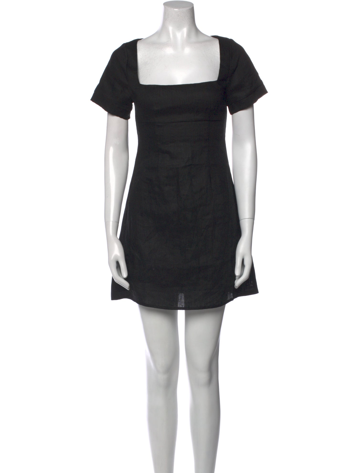 Dissh Linen Mini Dress w/ Tags - Black Dresses, Clothing - WDHIS29311 | The  RealReal