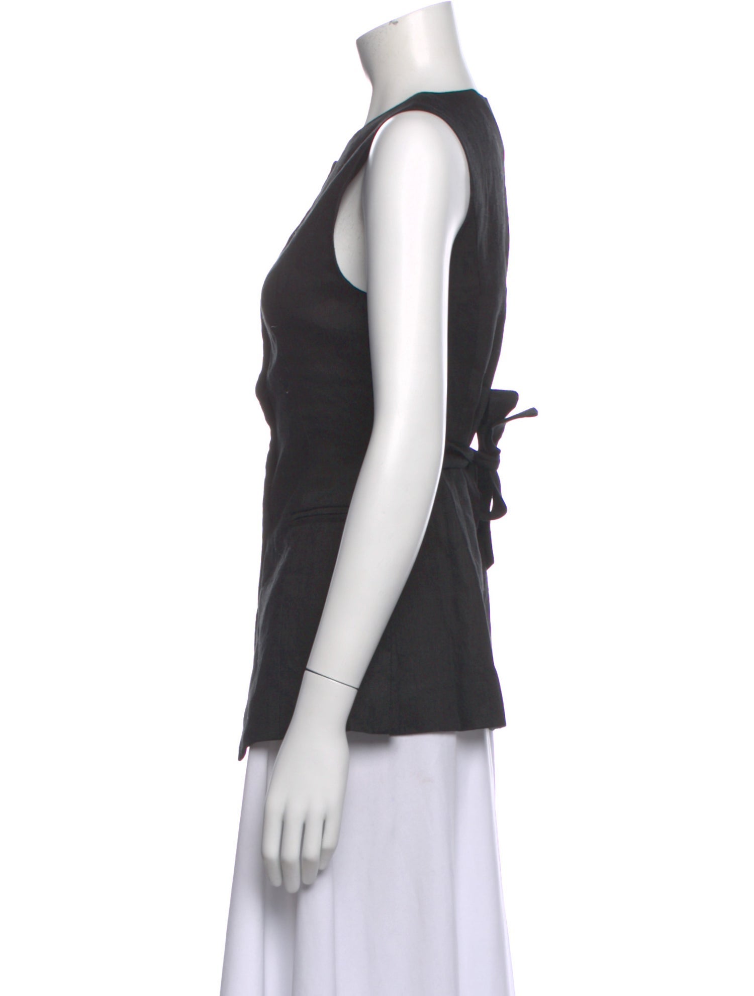 Dissh Linen Crew Neck Top