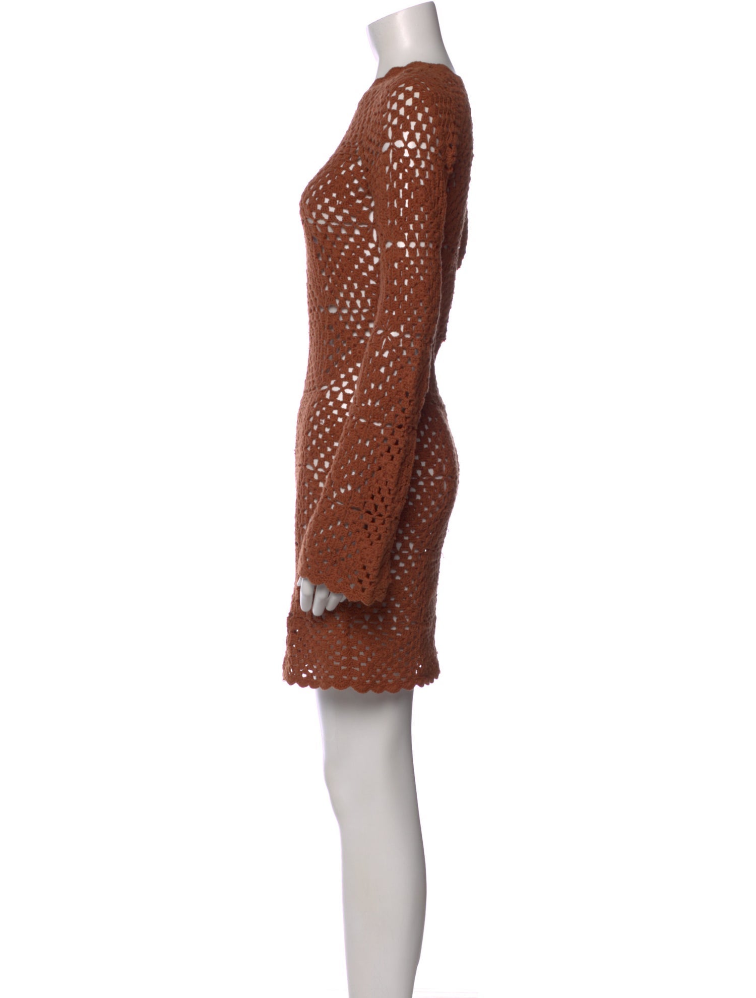 dissh brown dress DARCY BITTER CHOC SILK MAXI Concealed button closure at side waist. DISSH brown dress by Dissh