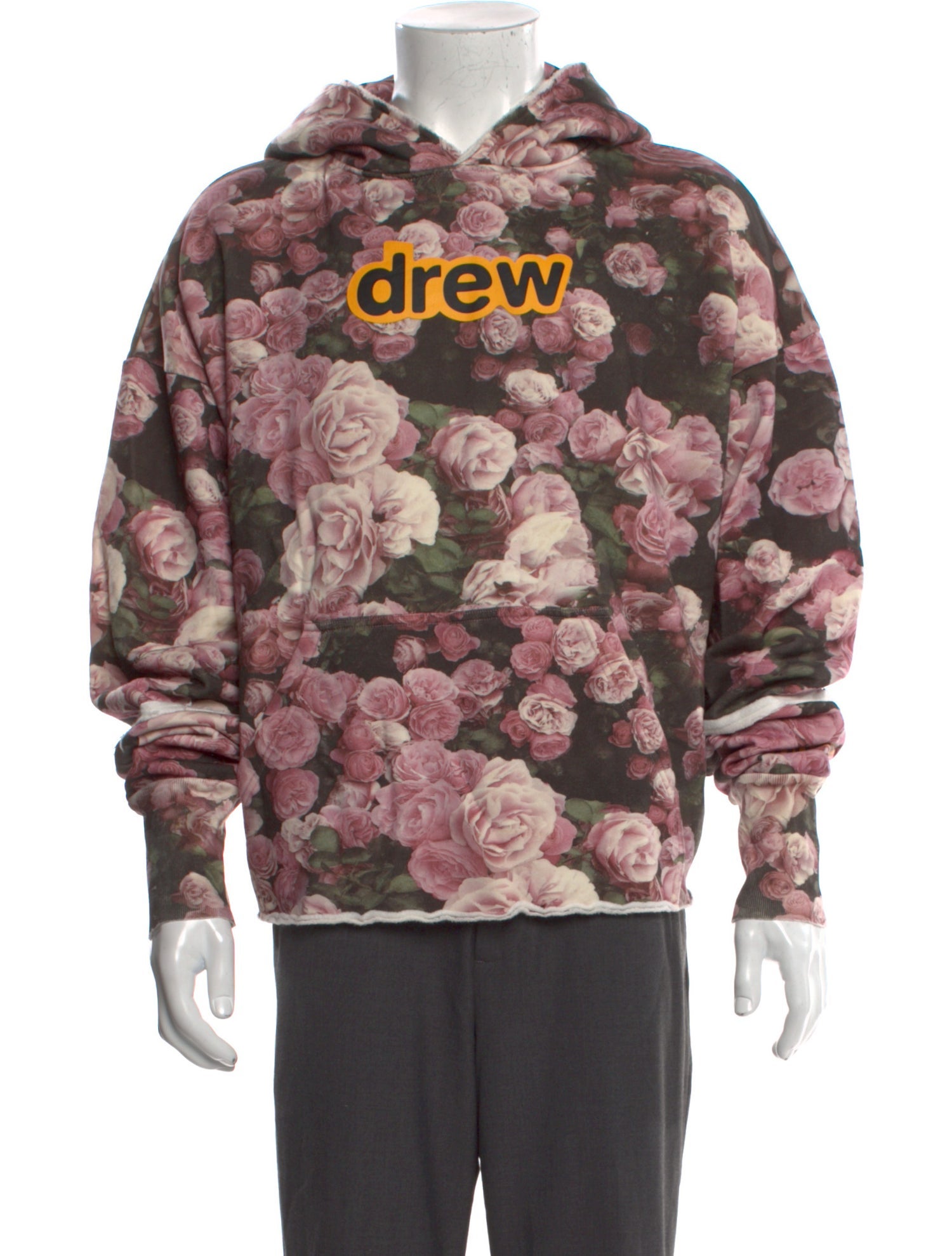 Drew House Floral Print Crew Neck Hoodie