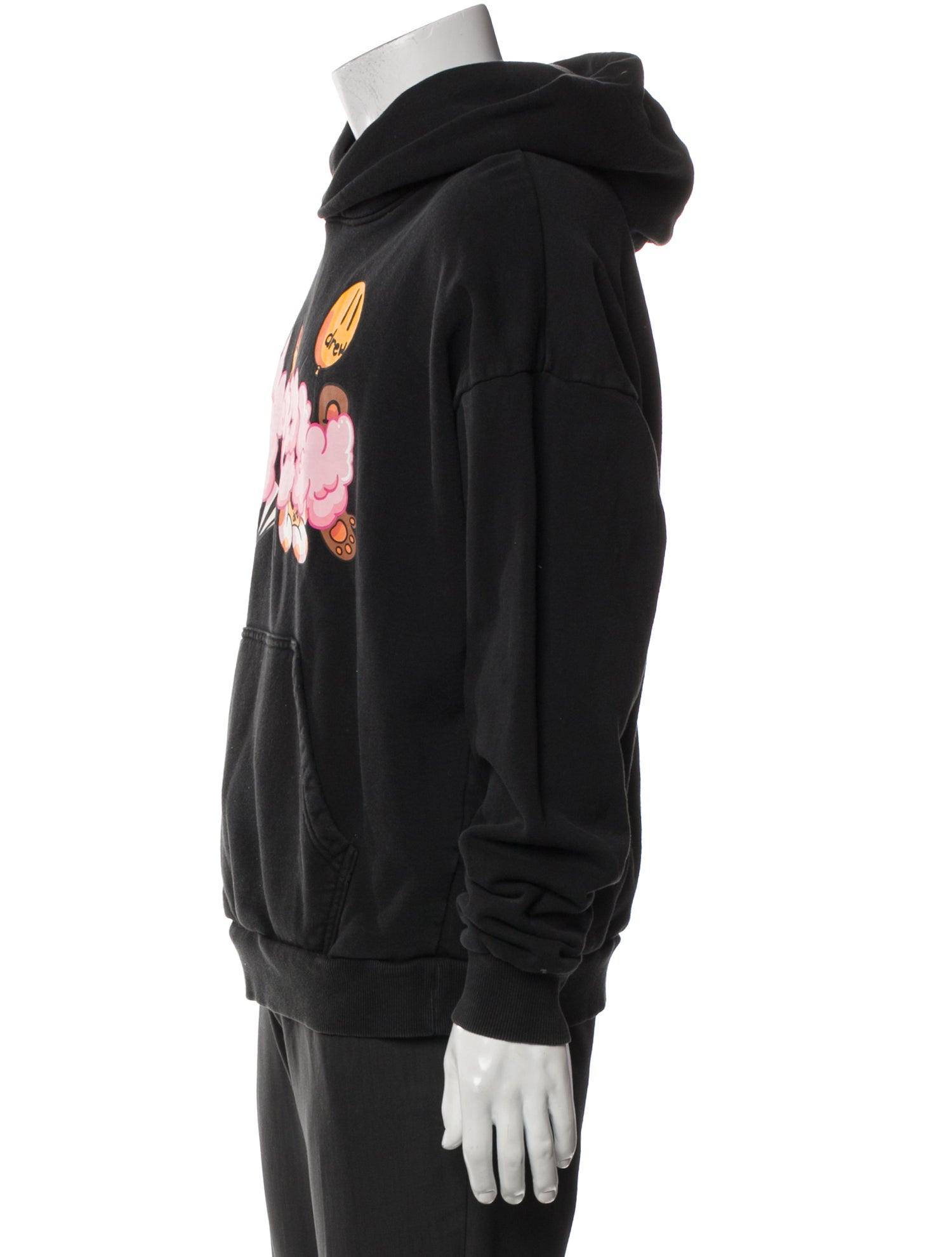 Drew House Graphic Print V-Neck Hoodie