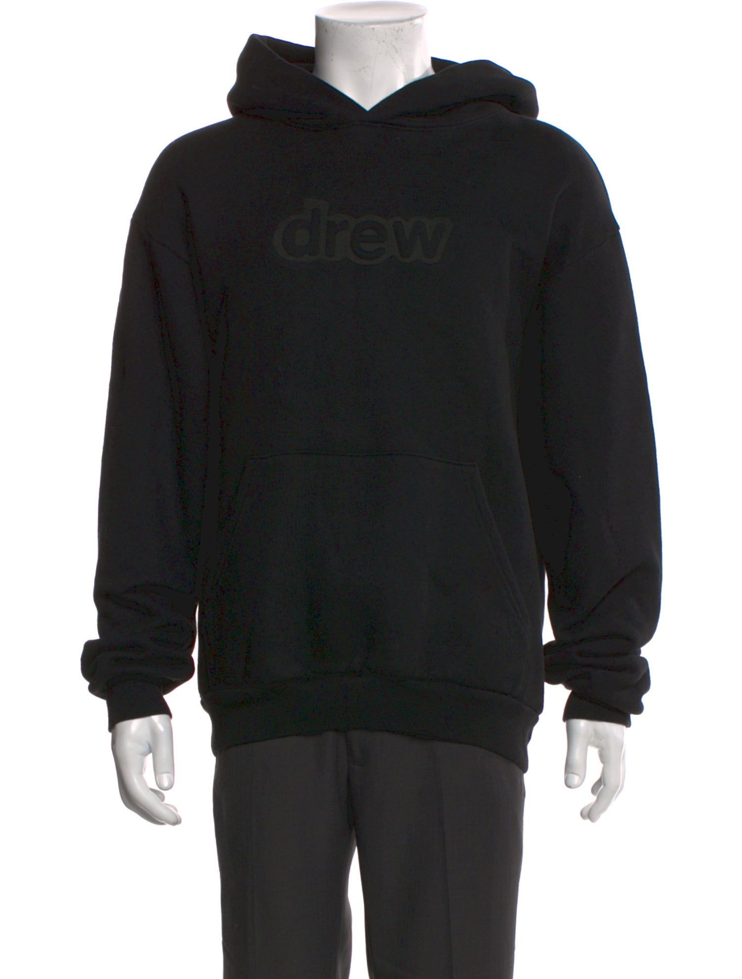 DREW HOUSE Black Secret Hoodie L Graphic Print Crew Neck Hoodie