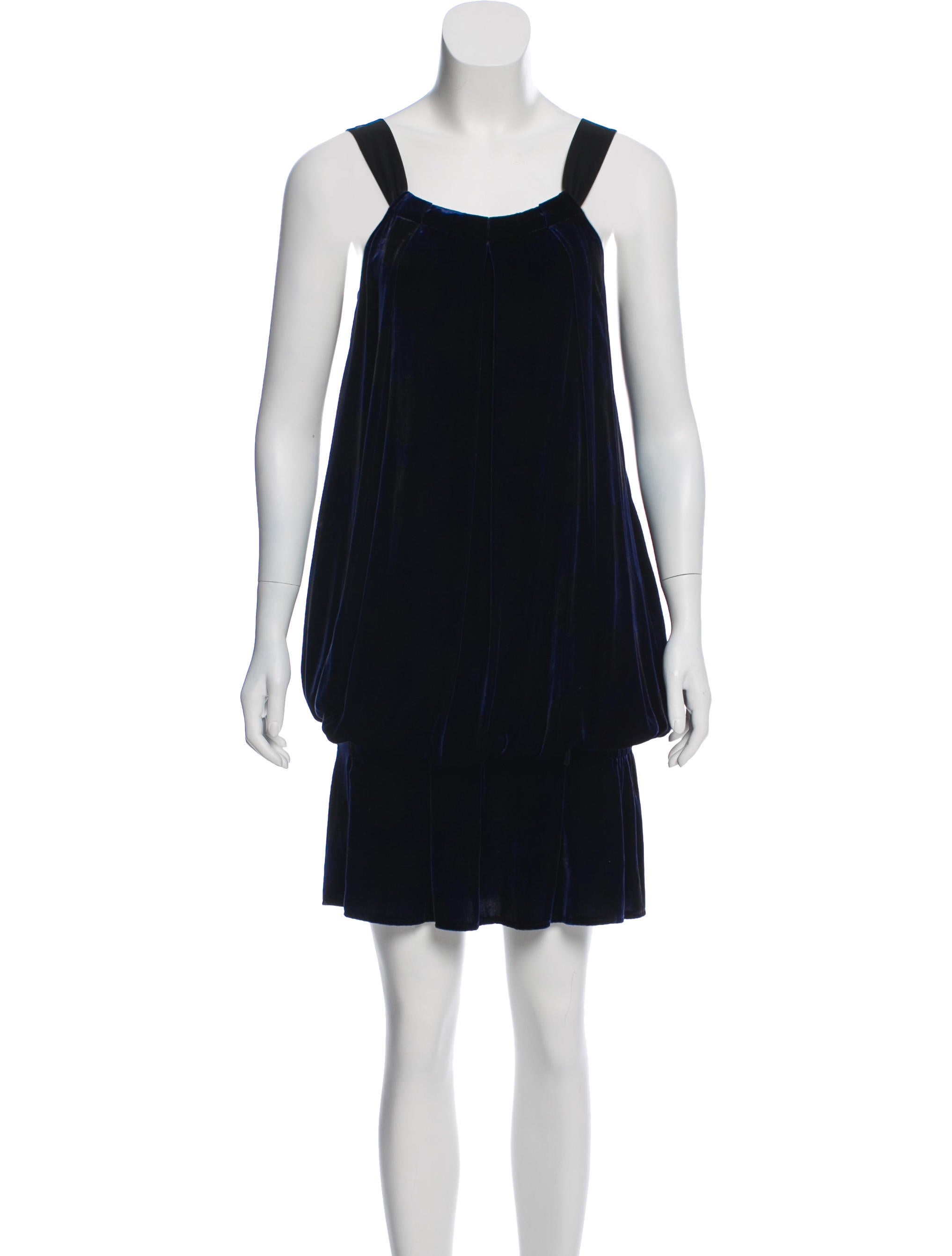 Diane von Furstenberg Olawa Velvet Midi Dress - Black