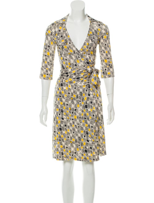 Diane von Furstenberg Denise Wrap Dress multicolor