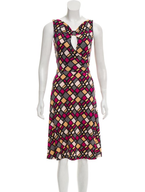 Diane von Furstenberg Silk Wrap Dress Black