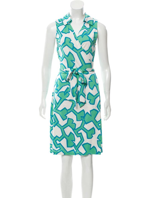 Diane von Furstenberg Silk Wrap Dress White