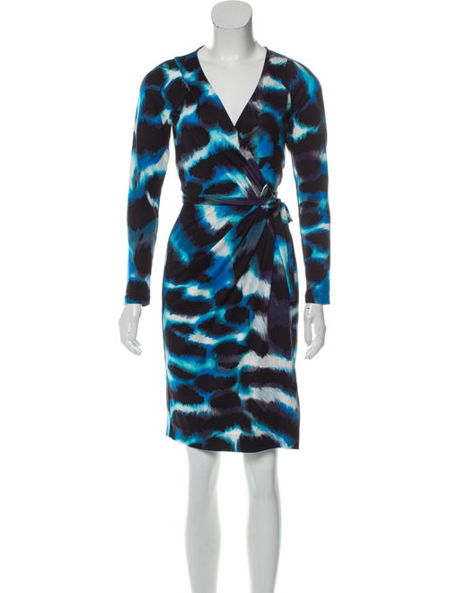 Diane von Furstenberg Silk Wrap Dress Multicolor