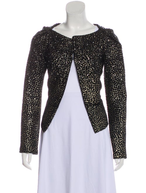 Diane von Furstenberg Fleece Wool Printed Evening