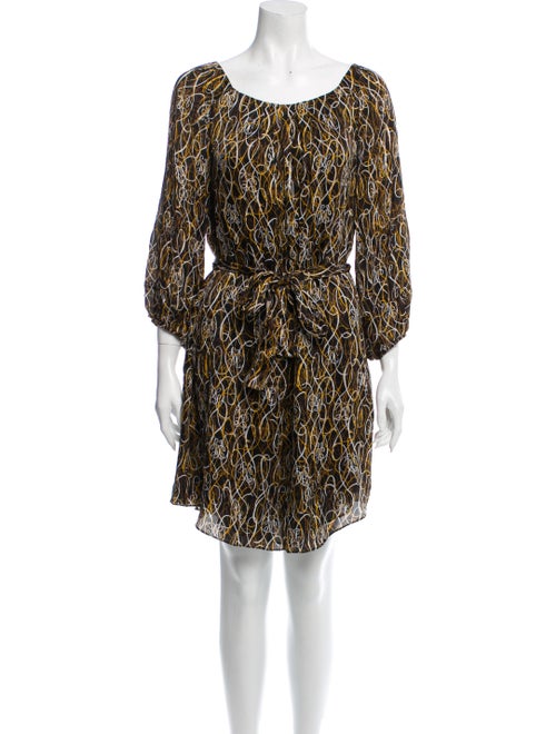 Diane von Furstenberg Catalina Silk Dress Black