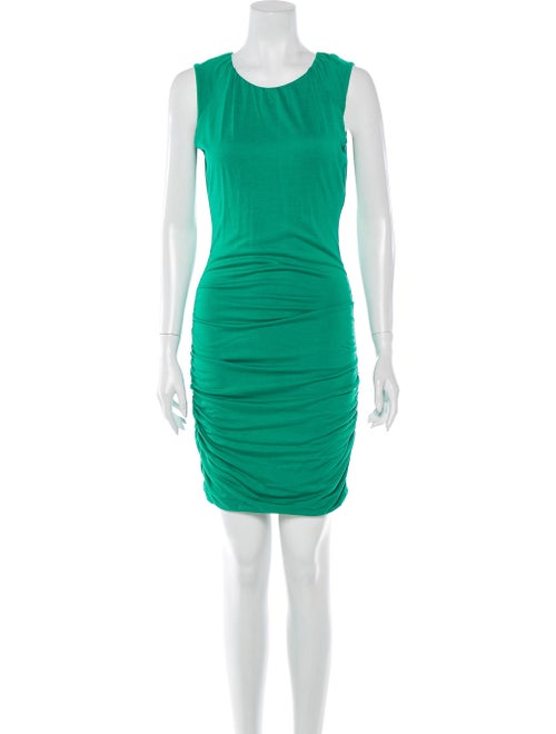 Diane von Furstenberg Silk Mini Dress Green