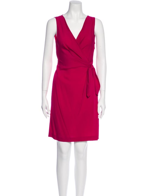 Diane von Furstenberg Silk Sleeveless Wrap Dress P