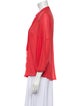 Diane von Furstenberg Pleated Button-Up Top