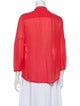 Diane von Furstenberg Pleated Button-Up Top