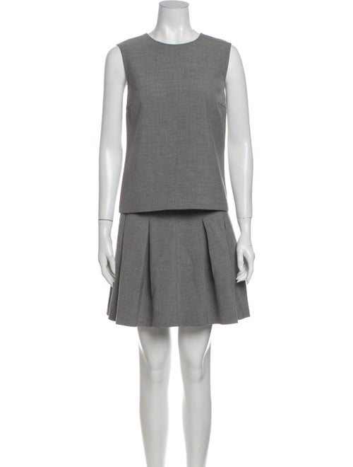 Diane von Furstenberg Pleated Accents Skirt Set Gr