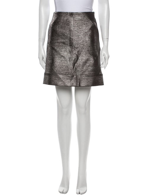 Diane von Furstenberg Mini Skirt Metallic