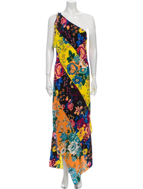 Diane von Furstenberg Silk Long Dress Yellow