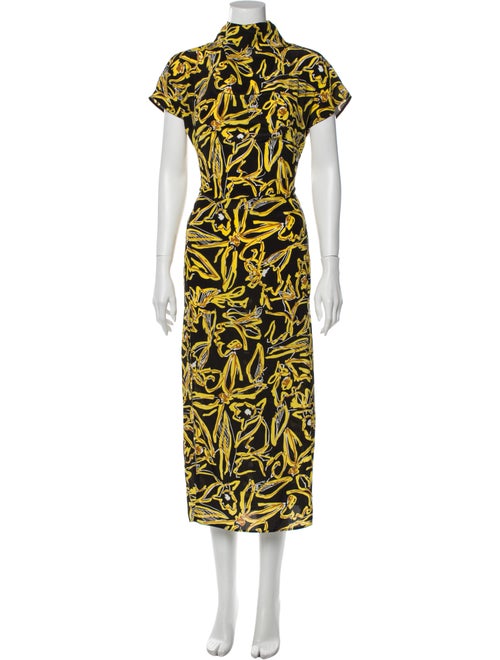 Diane von Furstenberg Silk Long Dress Black