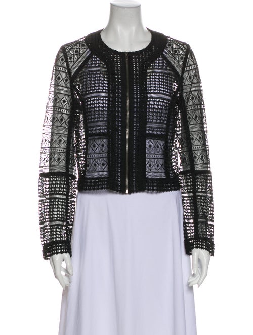 Diane von Furstenberg Lace Pattern Crew Neck Sweat