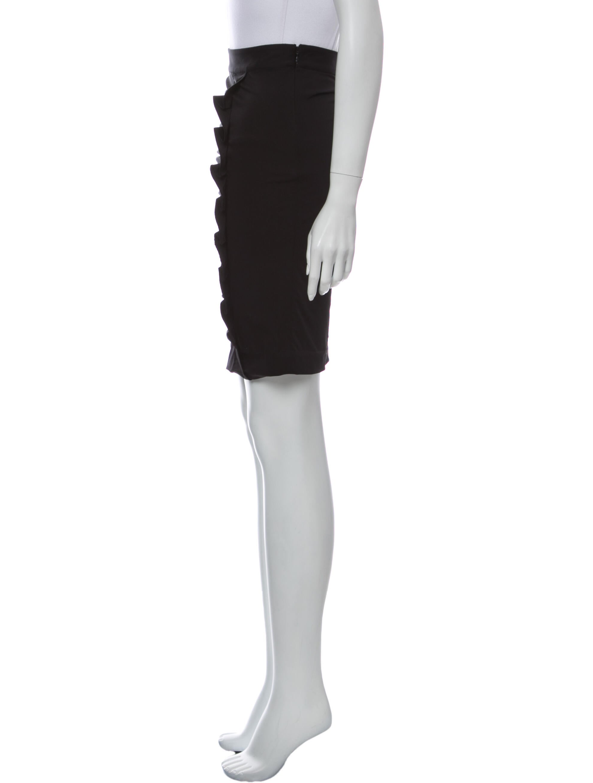 Diane von Furstenberg Ruffle Embellishment Knee-Length Skirt