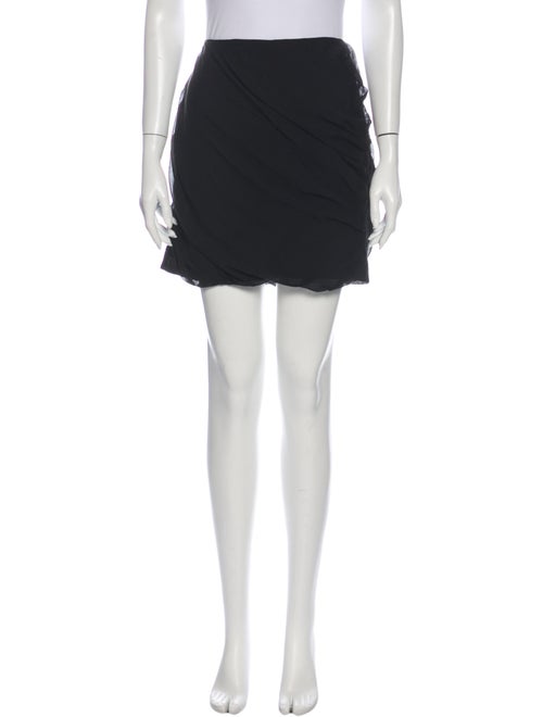 Diane von Furstenberg Silk Mini Skirt Black