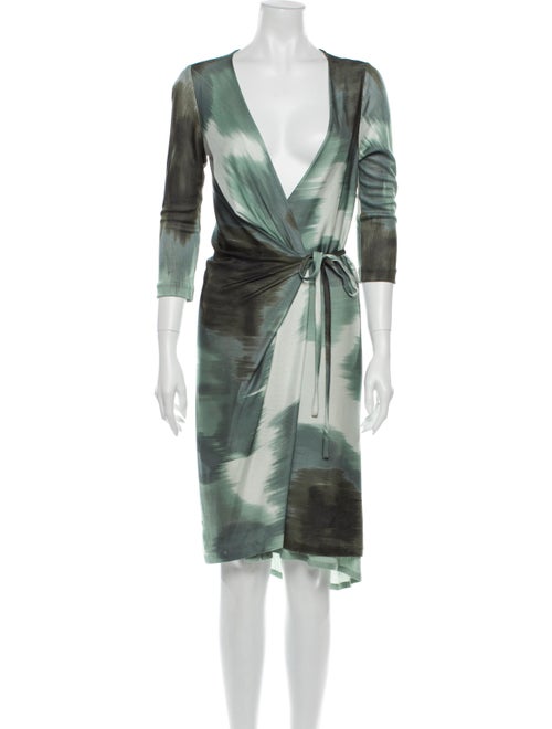 Diane von Furstenberg Printed Knee-Length Dress Gr