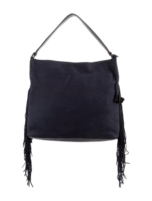 Diane von Furstenberg Fringe Accented Suede Should