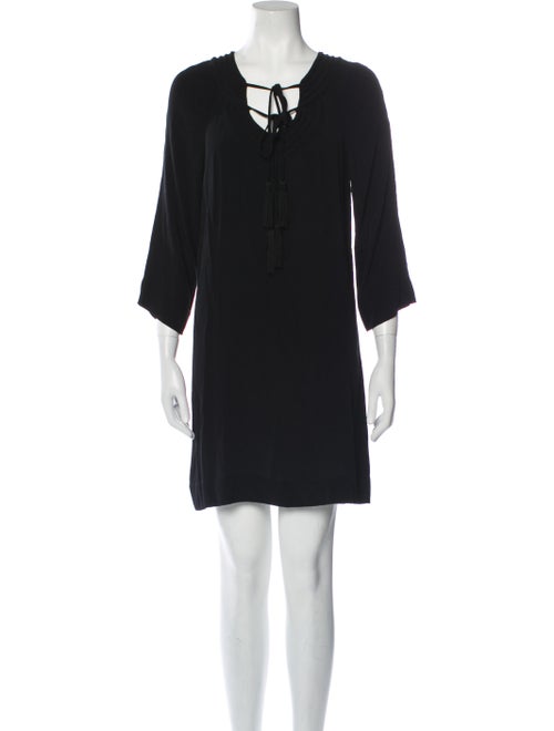 Diane von Furstenberg Tie Neck Mini Dress