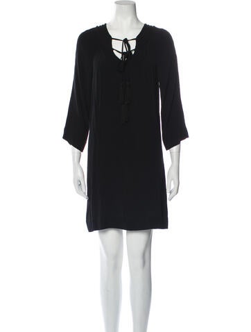 Diane von Furstenberg Dresses Tie Neck Mini Dress US 2 | XS