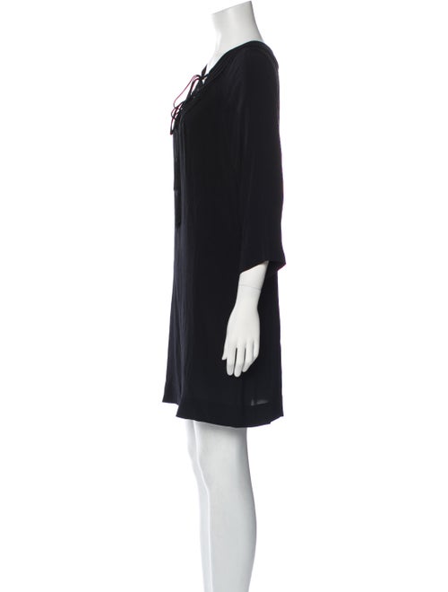 Diane von Furstenberg Tie Neck Mini Dress