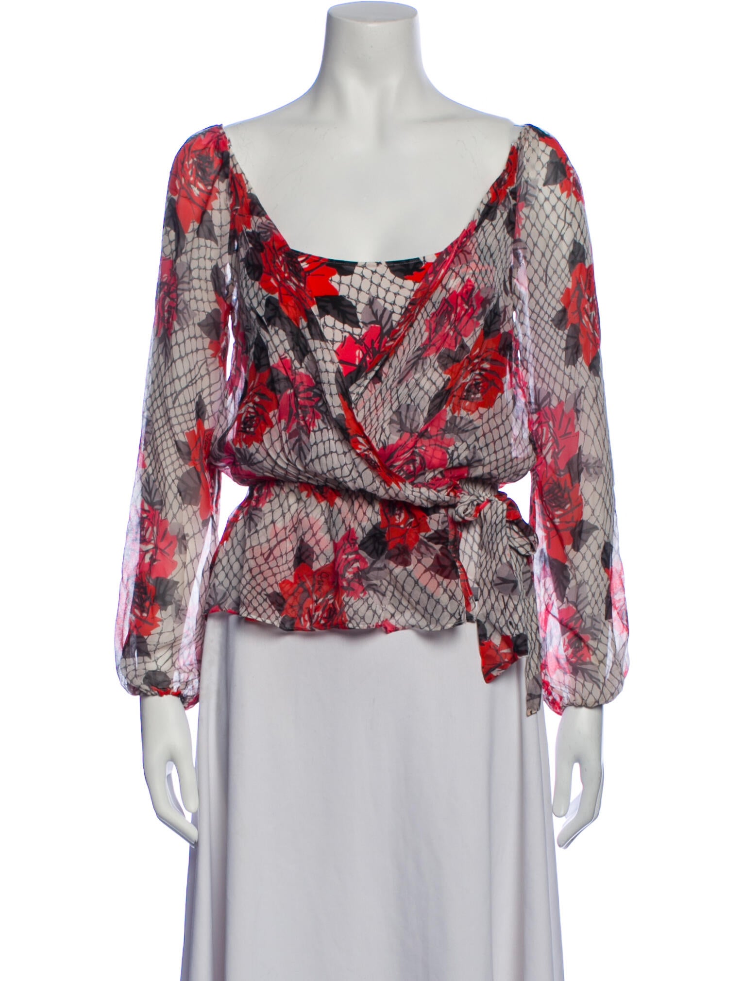 Diane von Furstenberg Silk Printed Blouse