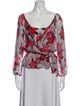 Diane von Furstenberg Silk Printed Blouse