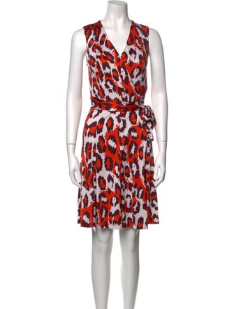 Diane von Furstenberg Printed Knee-Length Dress