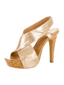 diane von furstenberg gold sandals