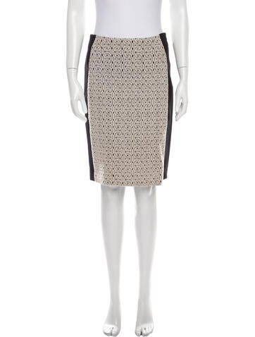Diane von Furstenberg Skirts Printed Knee-Length Skirt M