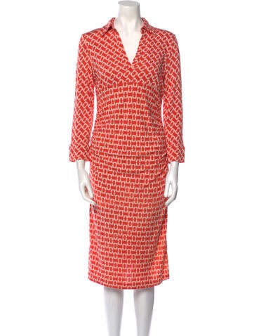 Diane von Furstenberg Dresses Silk Midi Length Dress M