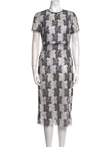 Diane von Furstenberg Dresses Lace Pattern Midi Length Dress US 8 | M