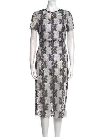 Diane von Furstenberg Dresses Lace Pattern Midi Length Dress US 6 | M