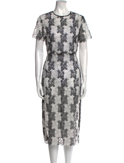 Diane von Furstenberg Lace Pattern Midi Length Dress