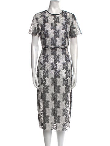 Diane von Furstenberg Dresses Lace Pattern Midi Length Dress US 8 | M
