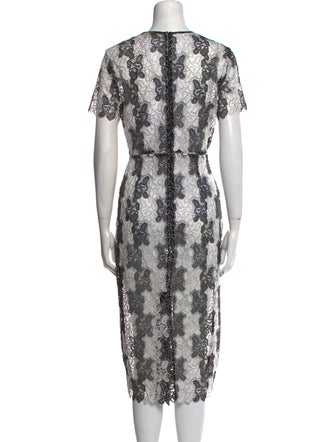 Diane von Furstenberg Lace Pattern Midi Length Dress