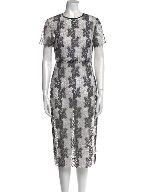 Diane von Furstenberg Lace Pattern Midi Length Dress