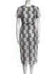 Diane von Furstenberg Lace Pattern Midi Length Dress