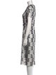 Diane von Furstenberg Lace Pattern Midi Length Dress