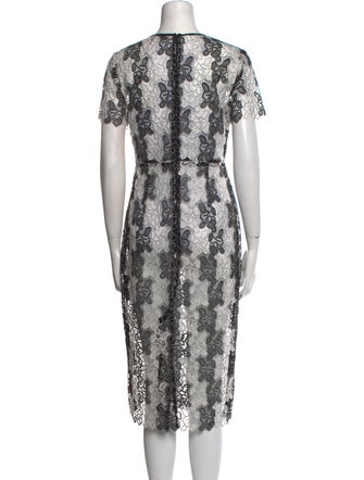 Diane von Furstenberg Lace Pattern Midi Length Dress
