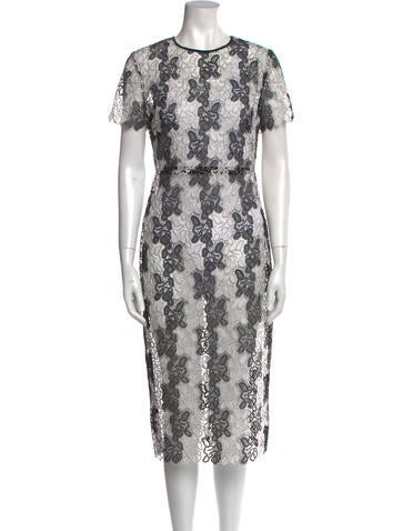 Diane von Furstenberg Dresses Lace Pattern Midi Length Dress US 6 | M