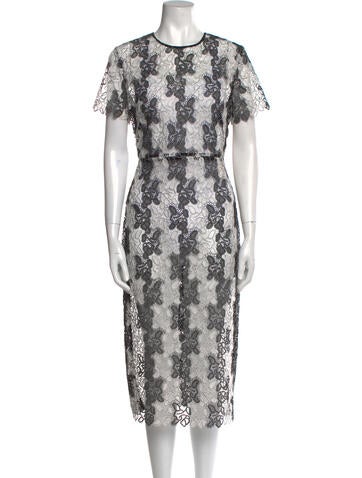 Diane von Furstenberg Dresses Lace Pattern Midi Length Dress US 10 | L
