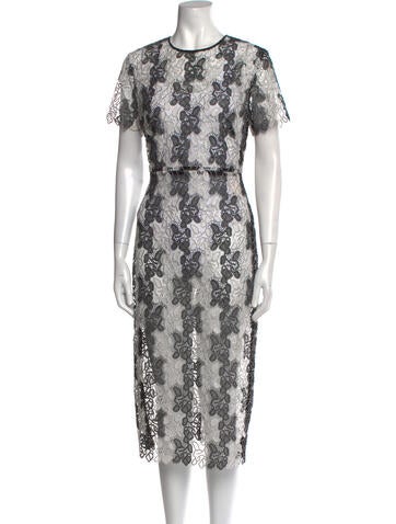 Diane von Furstenberg Dresses Lace Pattern Long Dress US 12 | XL