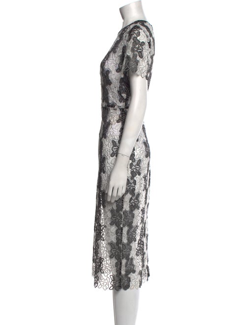 Diane von Furstenberg Lace Pattern Long Dress