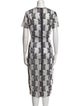 Diane von Furstenberg Lace Pattern Long Dress